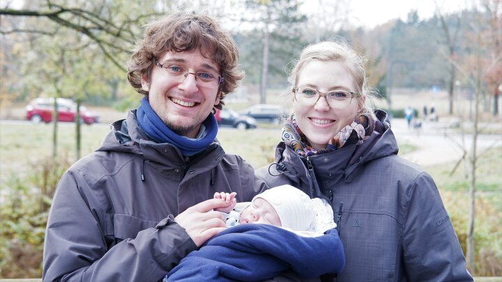 Helen und Leon Dies mit Baby Joscha
