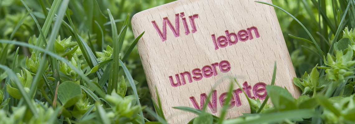 Würfel - Wir leben unsere Werte