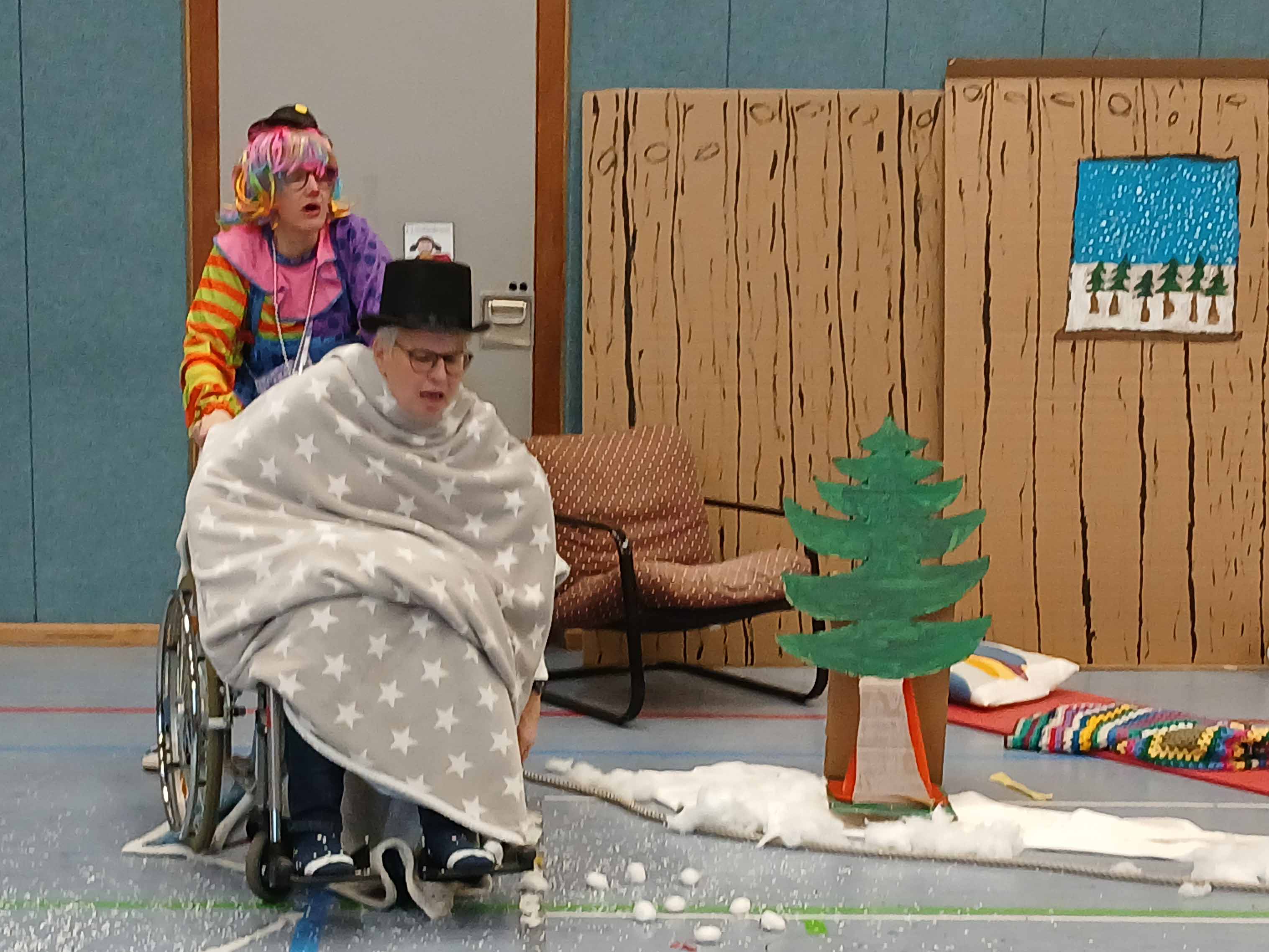 Beim Wintermorgengruß in der Bethesda Schule, Stiftung kreuznacher diakonie