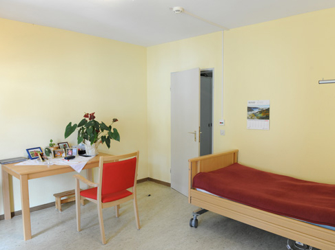Blick in ein Bewohnerzimmer
